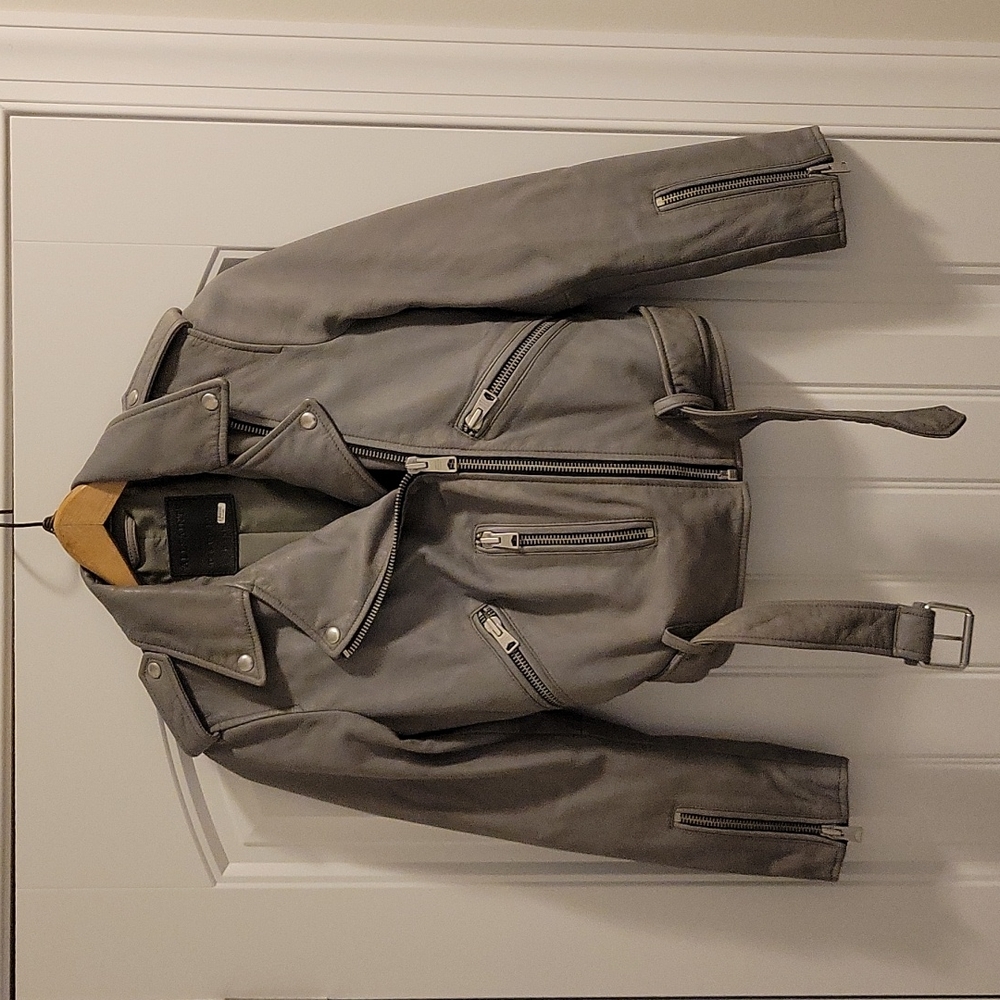 All Saints Balfern Leather Jacket US size 4